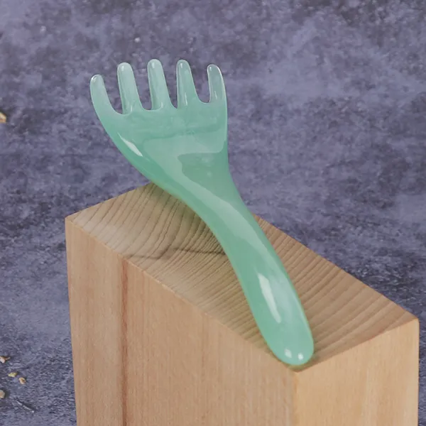 5-Prong Scalp Massager Green