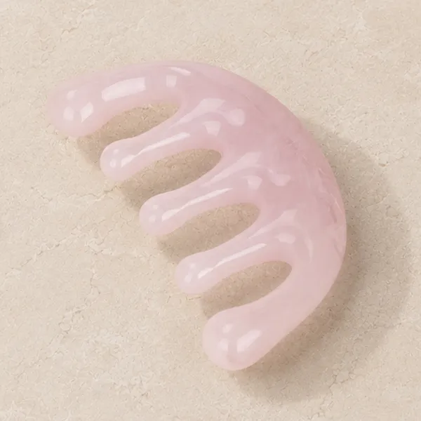 5-Tooth Head Massage Comb Pink