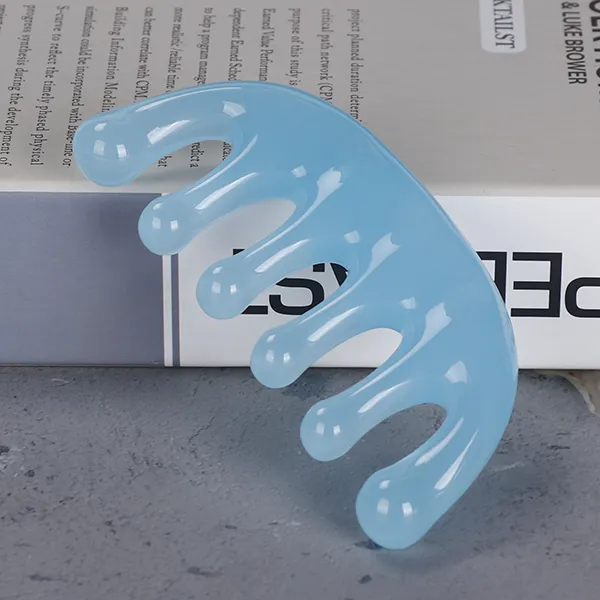 6-Tooth Scalp Massage Comb Blue