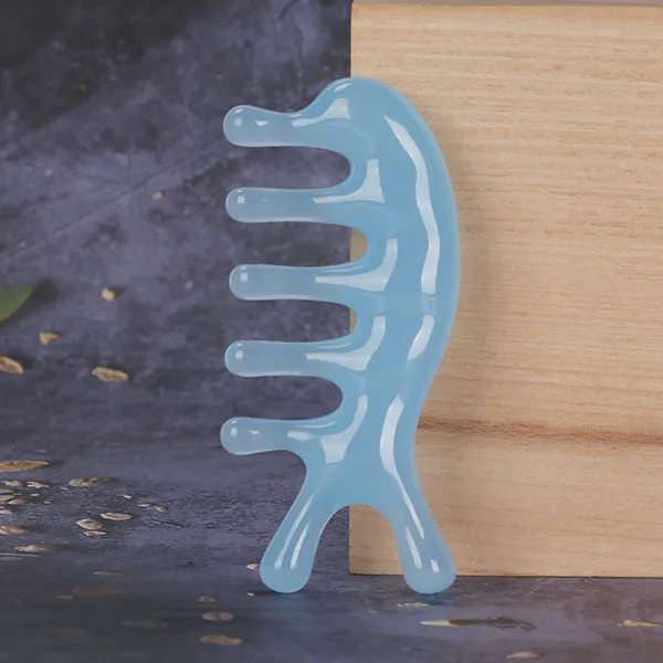 Acupressure Scalp Massage Comb Blue