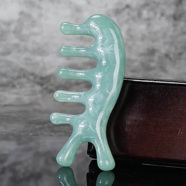 Acupressure Scalp Massage Comb Cyan