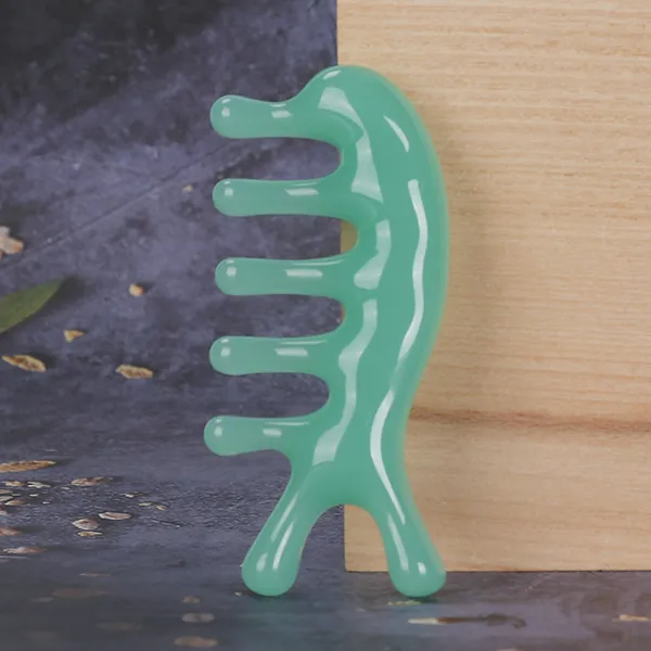 Acupressure Scalp Massage Comb Green