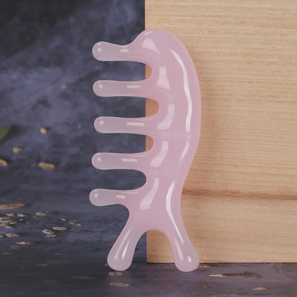 Acupressure Scalp Massage Comb Pink