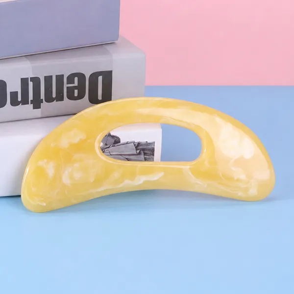 D Shape Body Gua Sha Yellow