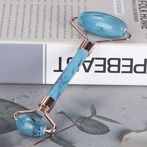 Double Head Resin Face Roller Light Blue