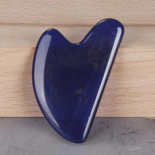 Heart Shape Resin Gua Sha Dark Blue
