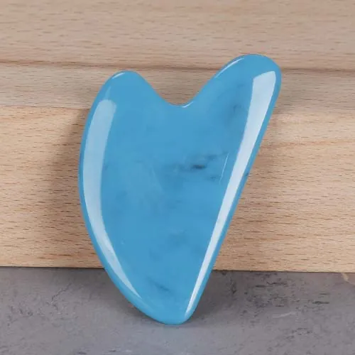 Heart Shape Resin Gua Sha Light Blue