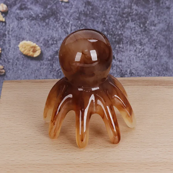 Octopus Scalp Massager Brown
