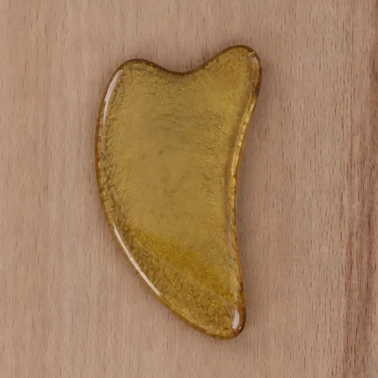 Slim Curved resin Gua Sha Glod
