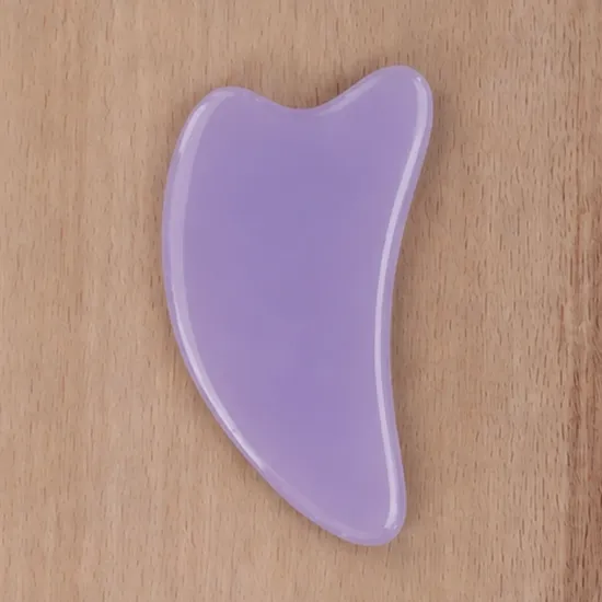 Slim Curved resin Gua Sha Purple