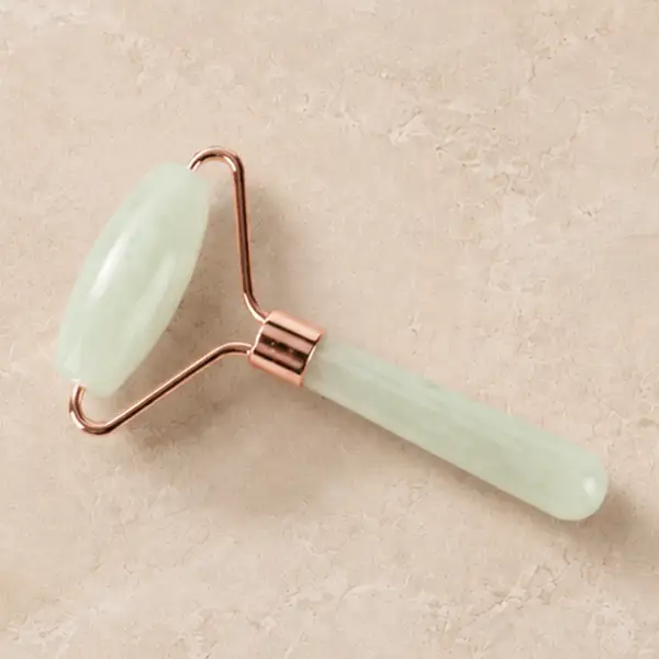 Tapered Handle Resin Face Roller jade green
